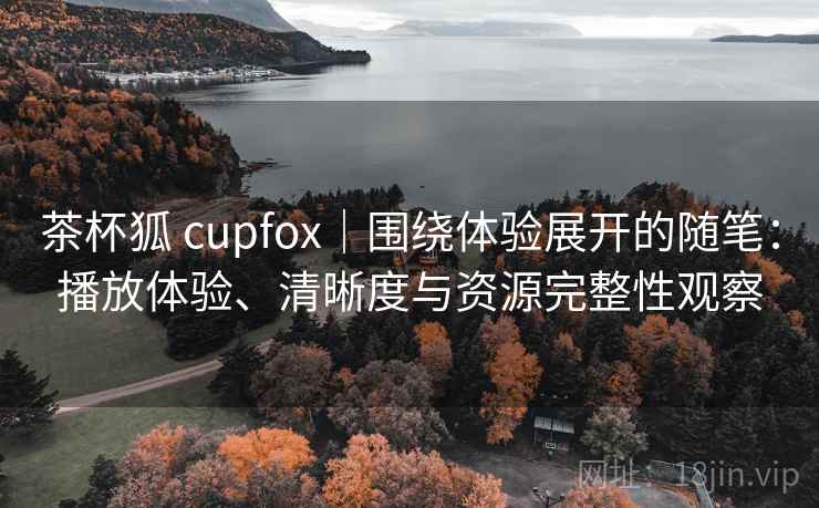 茶杯狐 cupfox｜围绕体验展开的随笔：播放体验、清晰度与资源完整性观察