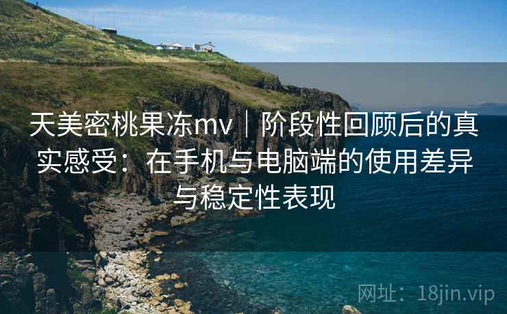 天美密桃果冻mv｜阶段性回顾后的真实感受：在手机与电脑端的使用差异与稳定性表现