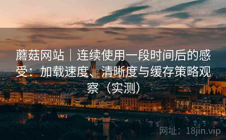 蘑菇网站｜连续使用一段时间后的感受：加载速度、清晰度与缓存策略观察（实测）